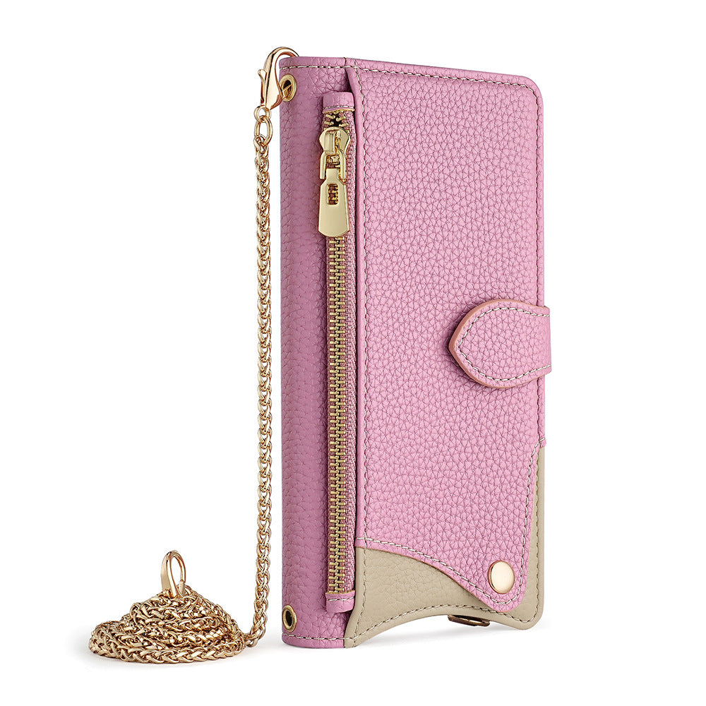 Capa transversal Apple 17 Promax com espelho de maquiagem, compatível com iPhone 15, suporte para iPhone 16 e capa para iPhone 13.