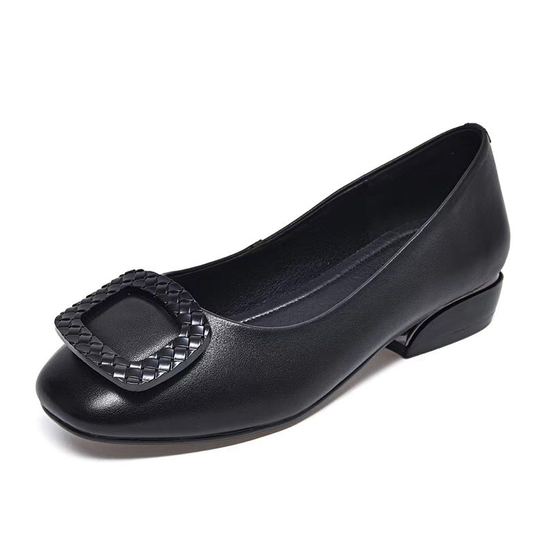 Sapatos femininos confortáveis, rasos, com salto plataforma, para mulheres de meia-idade e idosas.