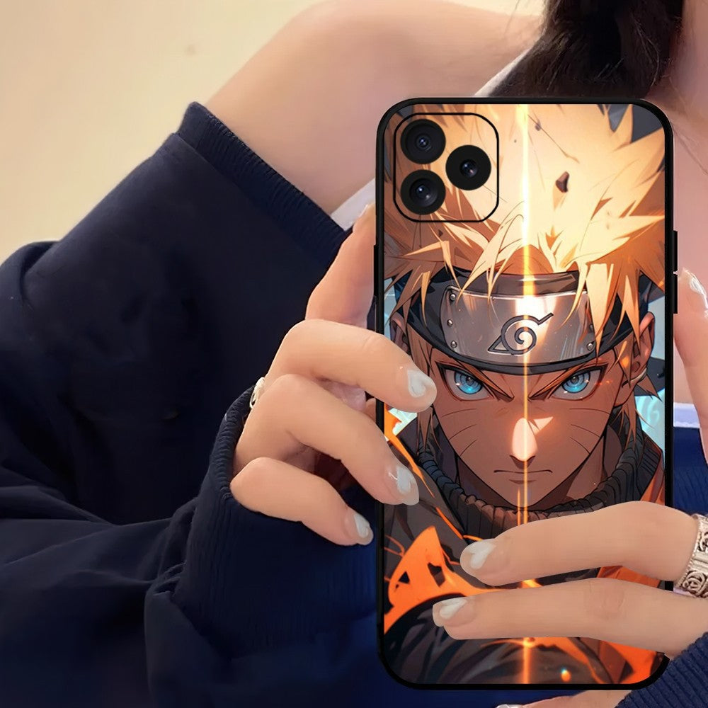 Capa para celular compatível com Apple, inspirada no anime Bilibili N-Naruto.