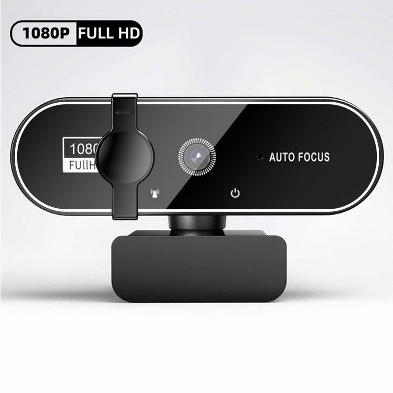 Mini Webcam USB 4K com Microfone, Câmera HD com Foco Automático para PC e Laptop, Câmera de Conferência 2K/1080P a 30fps