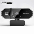 Mini Webcam USB 4K com Microfone, Câmera HD com Foco Automático para PC e Laptop, Câmera de Conferência 2K/1080P a 30fps