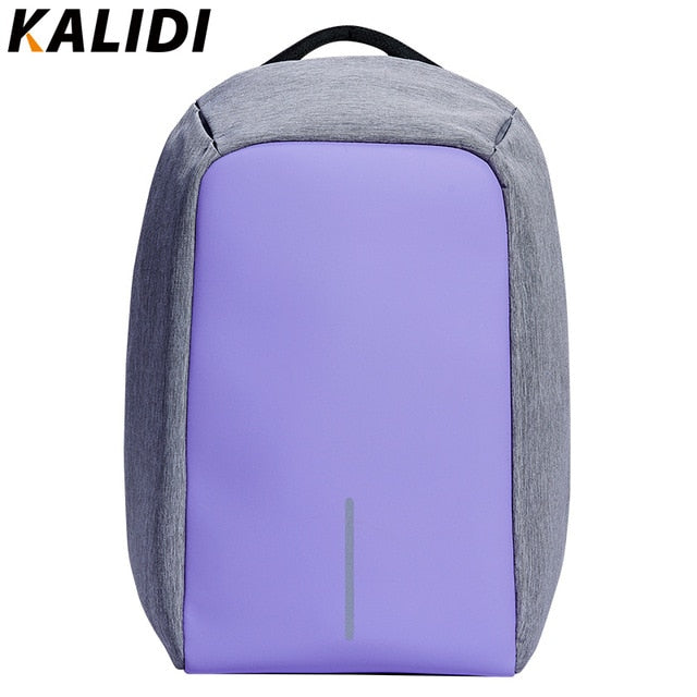 Mochila impermeável para laptop masculino de 15 polegadas, multifuncional, antifurto, com carregamento USB, ideal para viagens e escola.