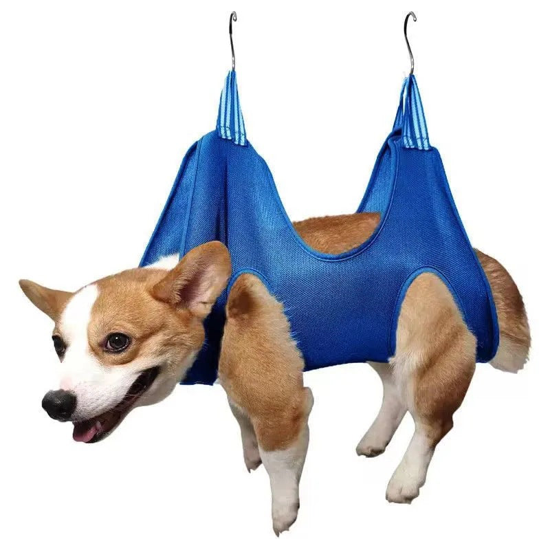Rede para tosa de cães e gatos, cama para aparar unhas, bolsa de contenção para animais de pequeno a médio porte.