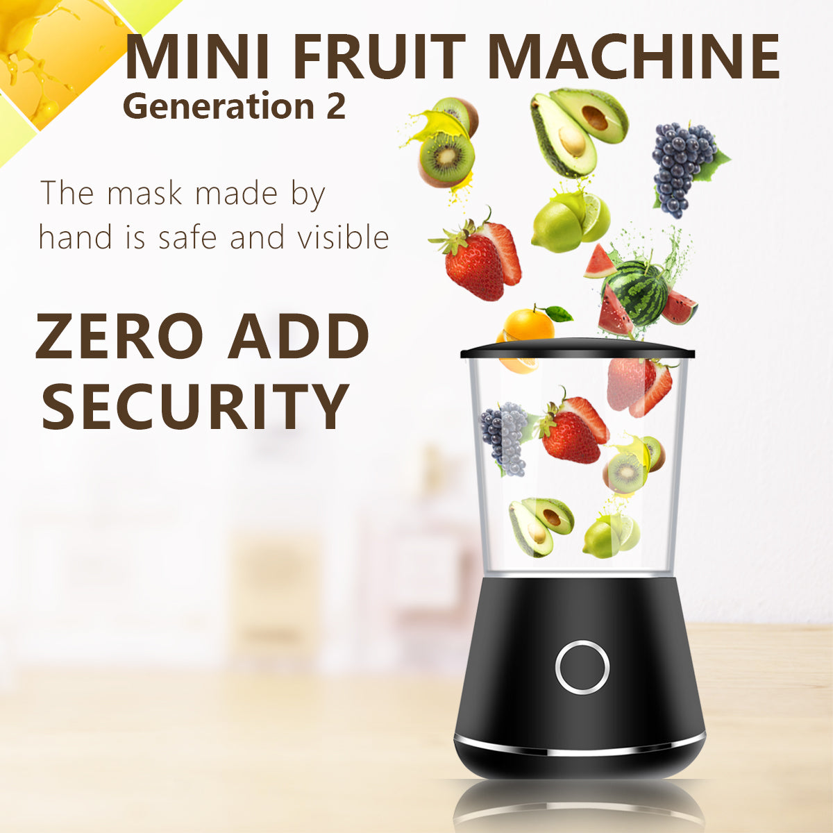 Mini Máquina de Máscara Facial, Máquina de Máscara Facial de Frutas e Vegetais, Máquina de Máscara Facial Caseira de Frutas e Vegetais, Instrumento de Beleza