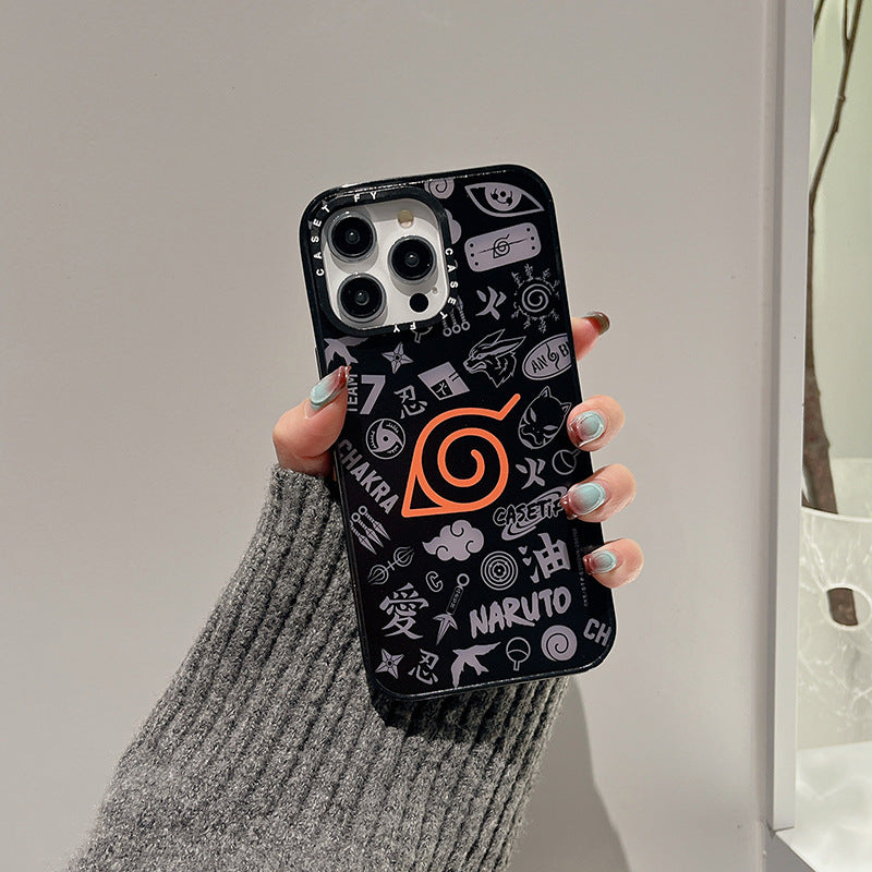 Versão atualizada do Naruto, capa para iPhone 15 Pro Max, modelo 14 Pro, da marca Trendy, com capa rígida de 13/12 polegadas.