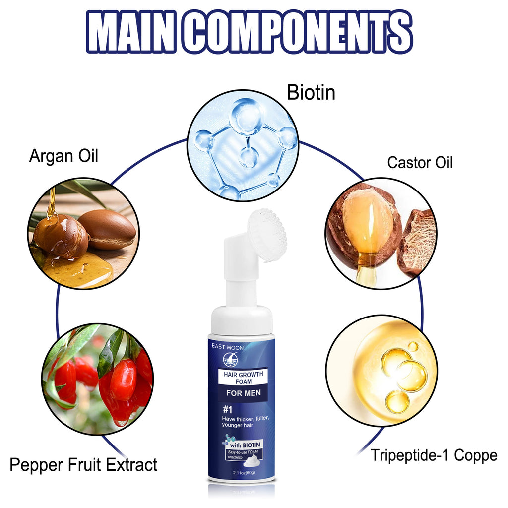 Máquina de espuma para cabelos masculinos, repara a raiz do cabelo, espuma hidratante e espessa para cabelos masculinos.
