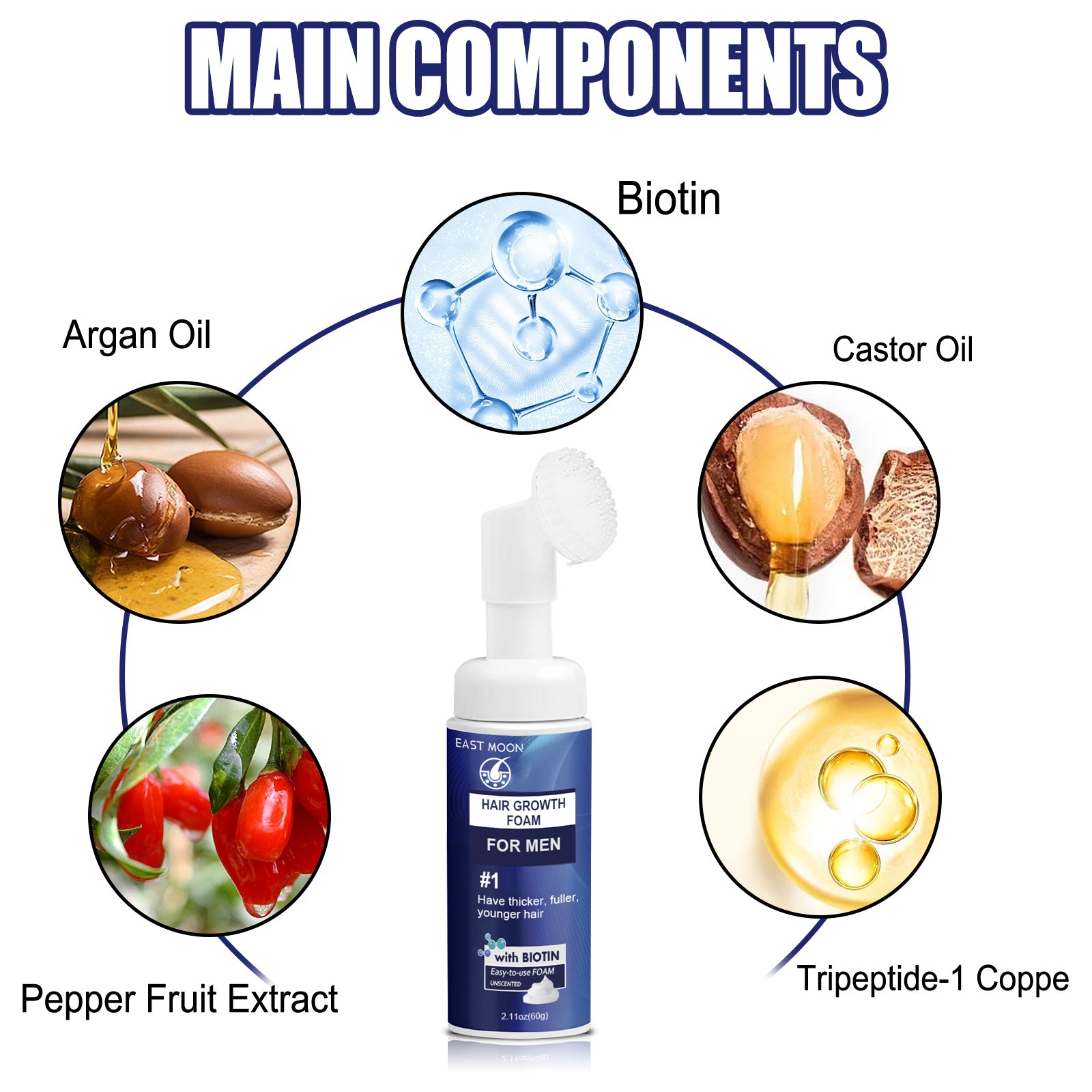 Máquina de espuma para cabelos masculinos, repara a raiz do cabelo, espuma hidratante e espessa para cabelos masculinos.
