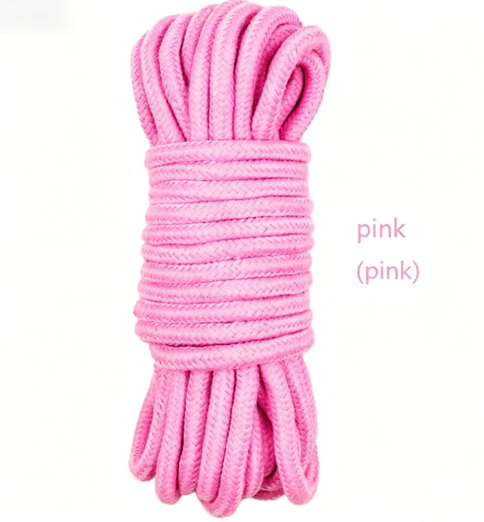 Corda erótica para bondage de casais, brincadeiras íntimas, corda de algodão de 5m/10m, produto adulto SM