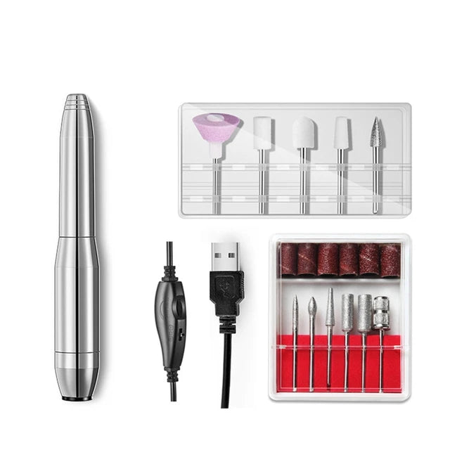 Furadeira Elétrica Portátil Profissional para Manicure e Pedicure - Envio Direto