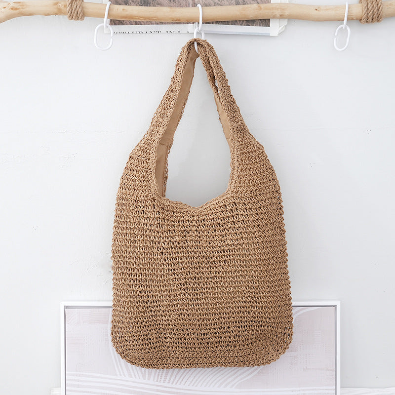 Bolsa de mão para uso diário, bolsa de tecido versátil para viagens, bolsa de ombro.