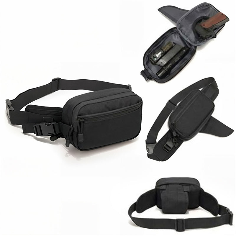 Bolsa tática de cintura para pistolas Glock e 1911 – Bolsa de cinto para porte velado de pistola 9mm, ideal para caça e airsoft.