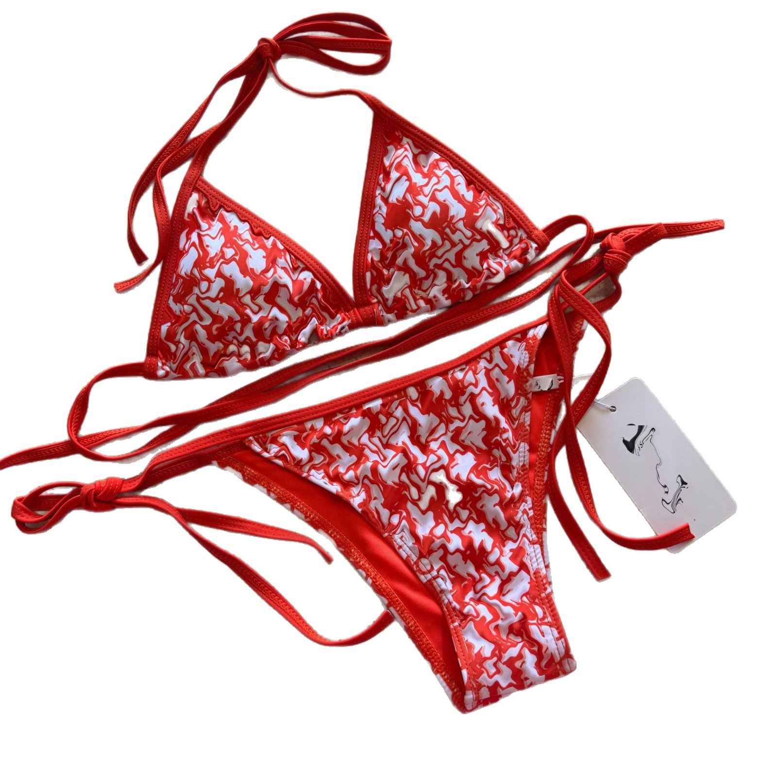 Conjunto de biquíni sexy, roupa de banho de duas peças