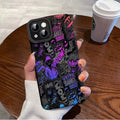 Capa de celular moderna, compatível com iPhone 13/14 Pro Max, Apple 12/11, XR, XS, macia e com estampa de desenho animado.