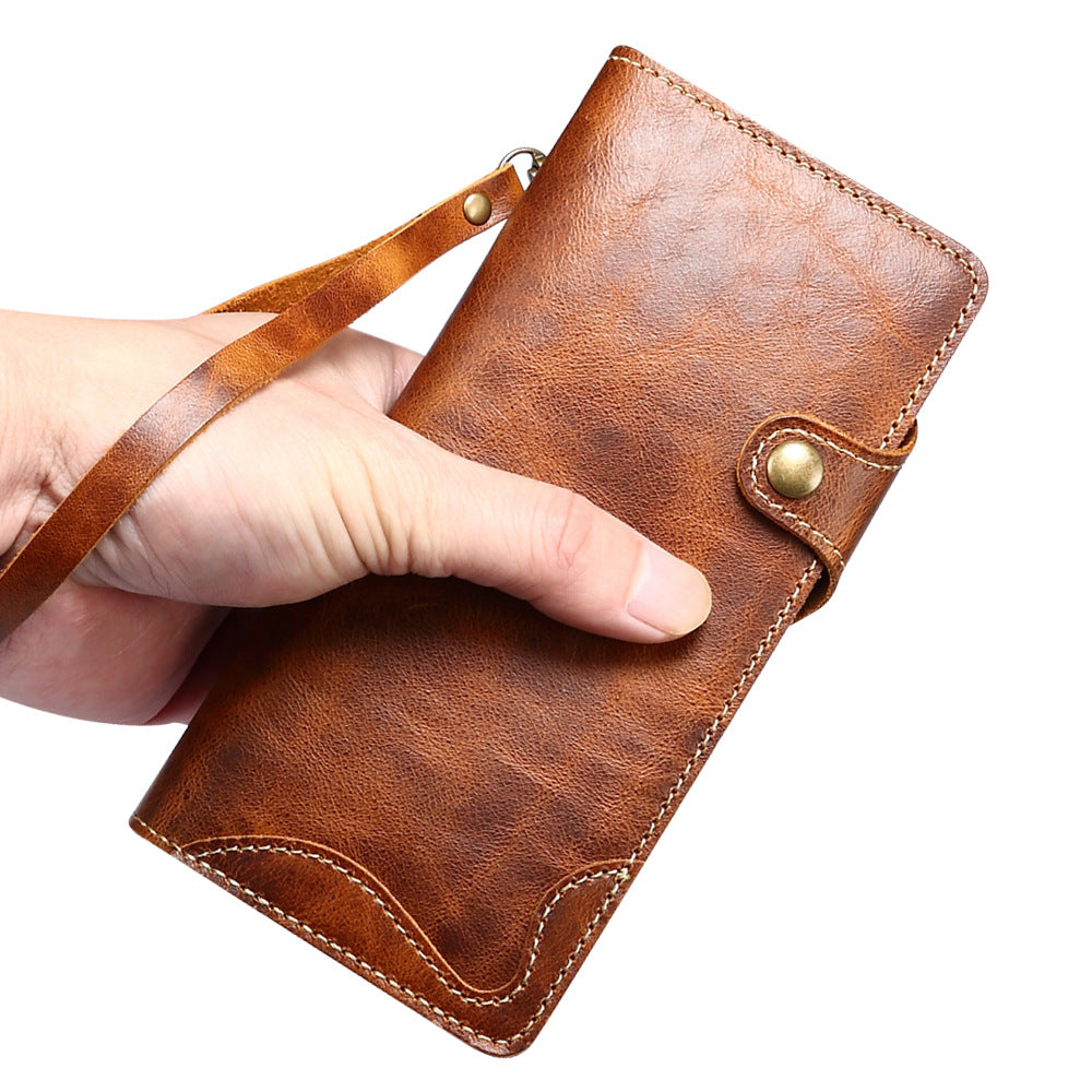 Capa retrô de couro para Samsung S22, S24 Ultra, capa flip para celular S10+, capa de couro com compartimento para cartão e cordão de transporte.