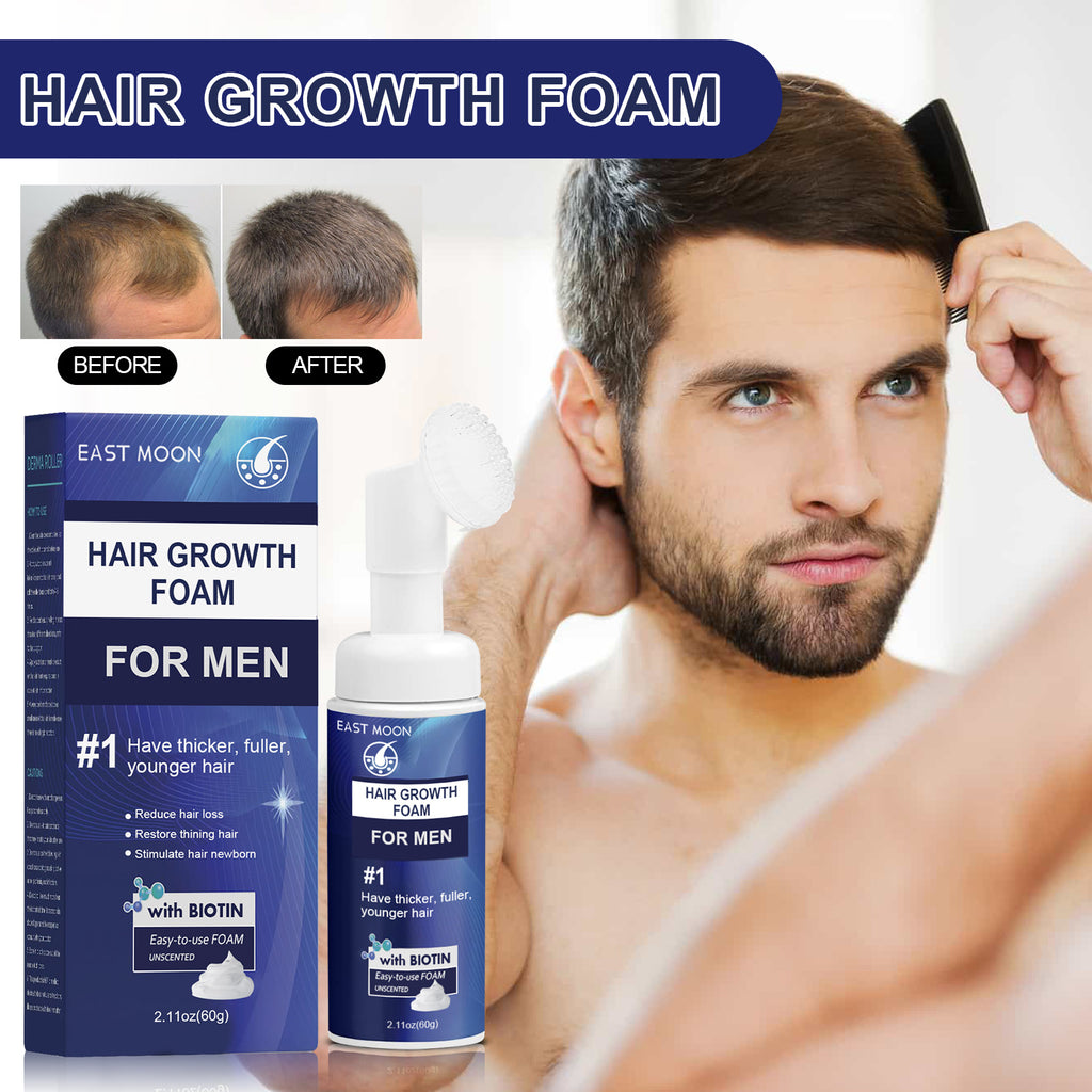 Máquina de espuma para cabelos masculinos, repara a raiz do cabelo, espuma hidratante e espessa para cabelos masculinos.