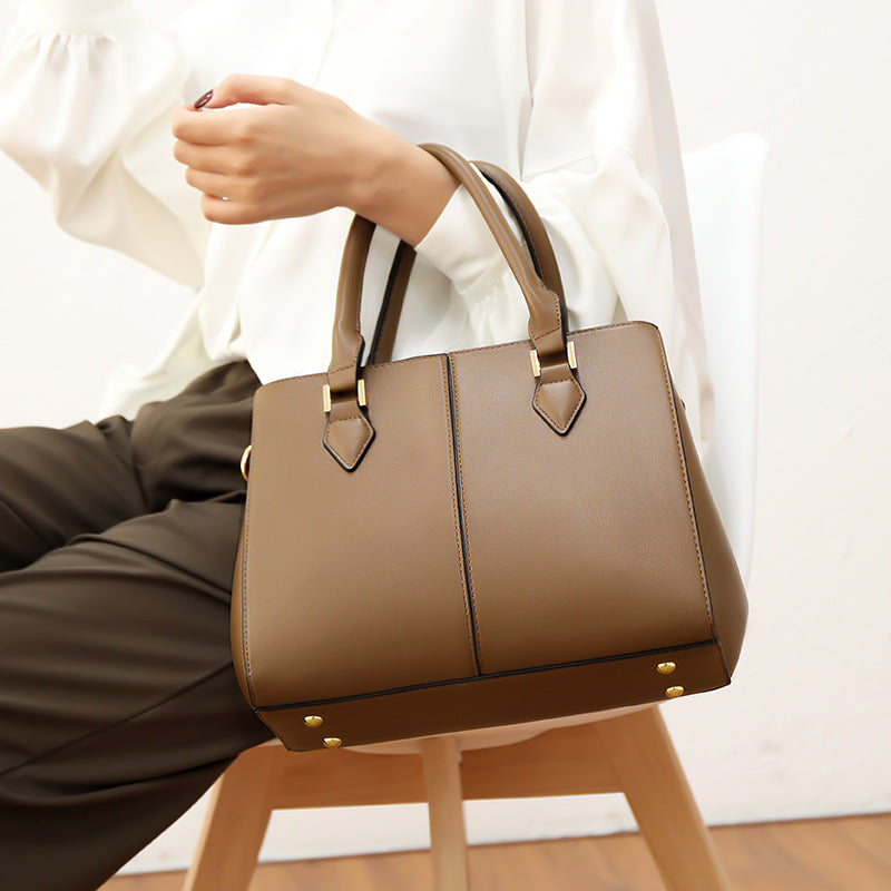 Bolsa feminina elegante para mulheres de meia-idade, bolsa de mão para mães, bolsa tote feminina.