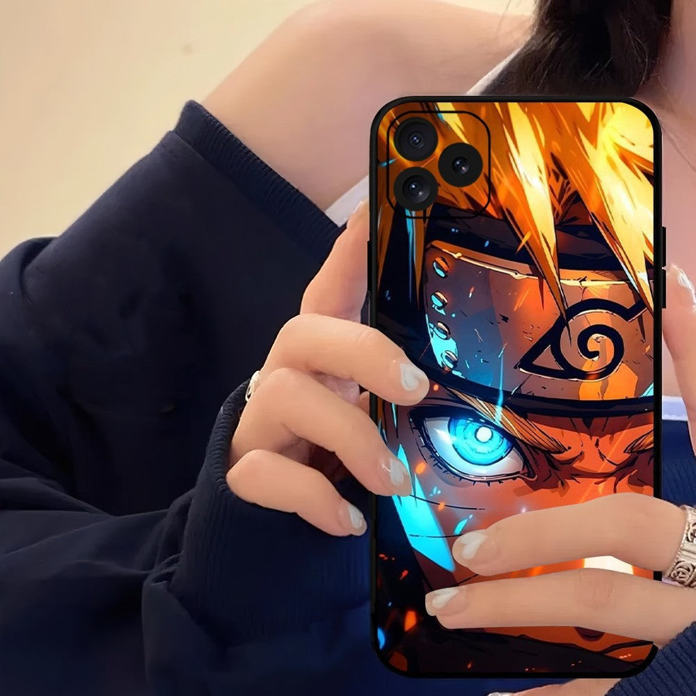 Capa para celular compatível com Apple, inspirada no anime Bilibili N-Naruto.