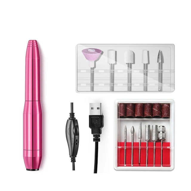 Furadeira Elétrica Portátil Profissional para Manicure e Pedicure - Envio Direto