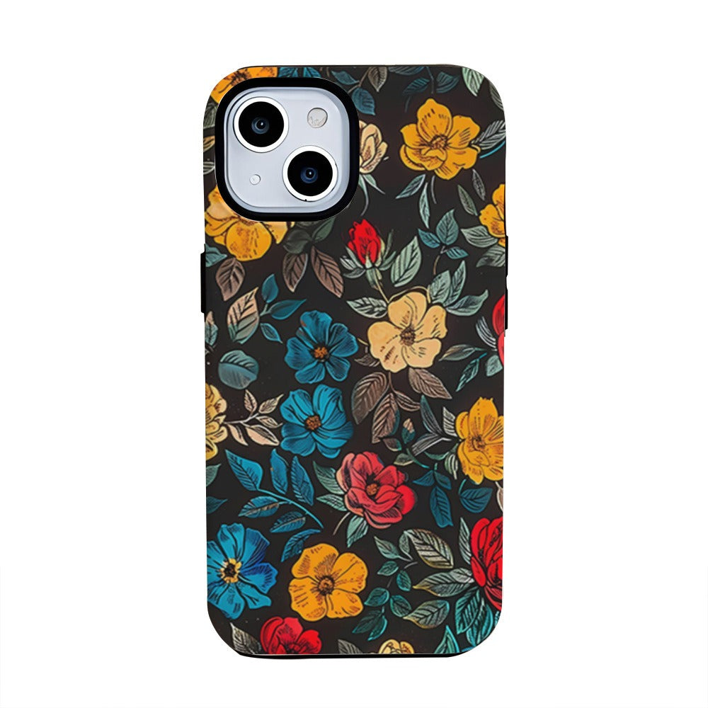 Capa de celular Ins Flower para Apple 14, capa de película para Apple 13 Pro, capa de celular feminina IP11 Fragmentada 15pm