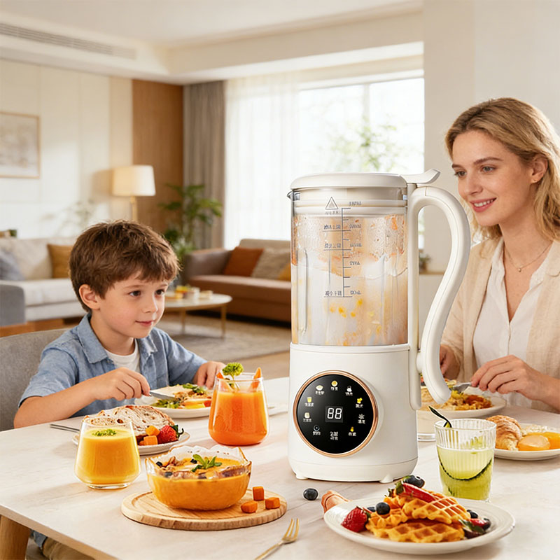 Máquina de leite vegetal, sucos e leite de soja de 1,4L com 16 lâminas para bebidas à base de plantas, aveia, amêndoas, grãos e outras bebidas.