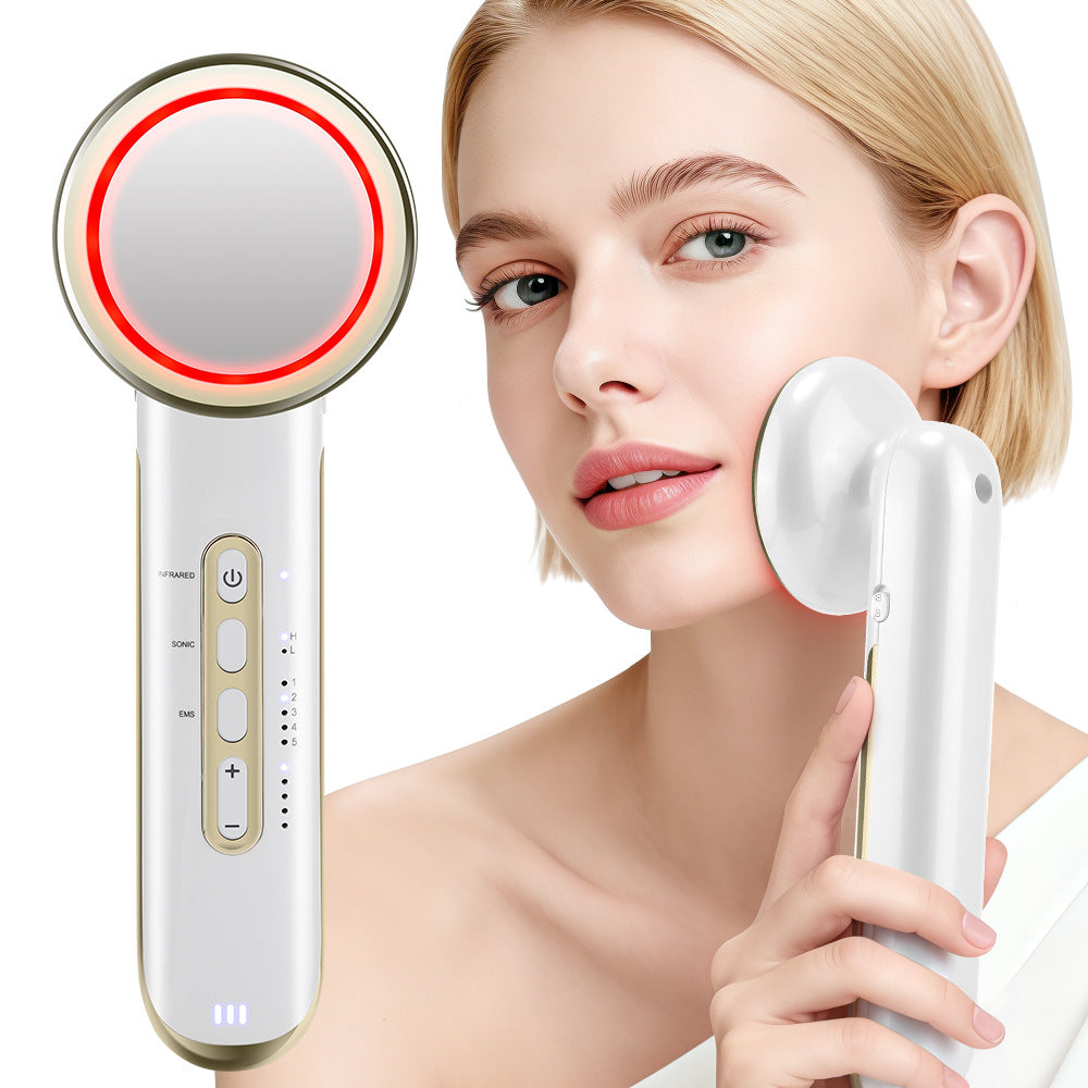 Aparelho de modelagem corporal EMS com 5 modos, recarregável, com infravermelho distante e ultrassom para queima de gordura e emagrecimento.