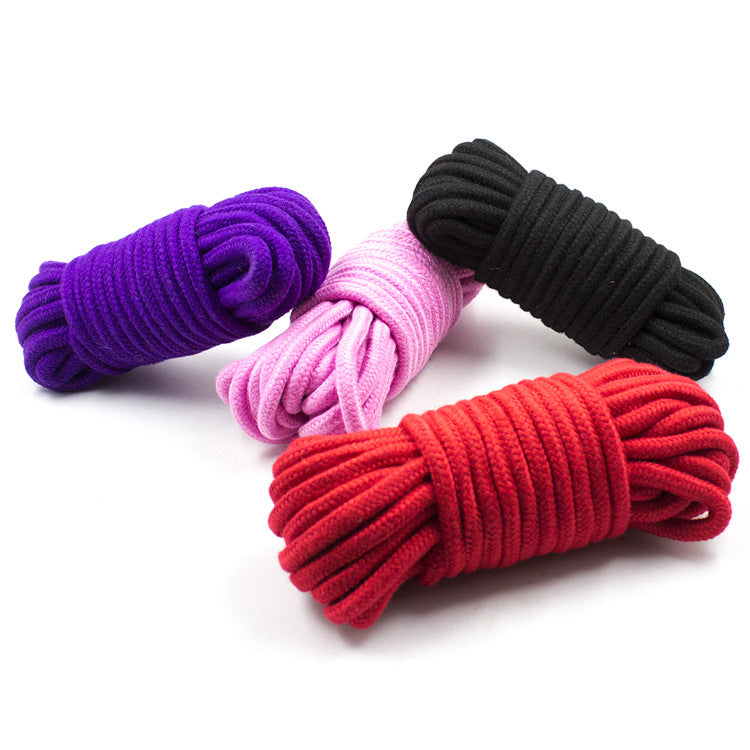 Corda erótica para bondage de casais, brincadeiras íntimas, corda de algodão de 5m/10m, produto adulto SM