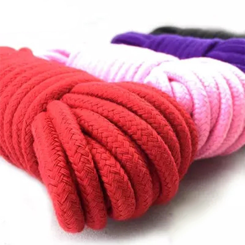 Corda erótica para bondage de casais, brincadeiras íntimas, corda de algodão de 5m/10m, produto adulto SM