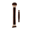 Pincel de maquiagem multifuncional oculto de quatro cabeças HG, pincel para pó, pincel para blush