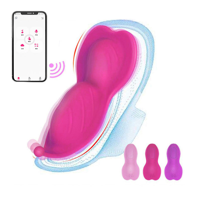 Aplicativo Remote Wear Wave Of Flowers com controle remoto sem fio para casais, com potente massagem vibratória, ideal para sexo erótico.