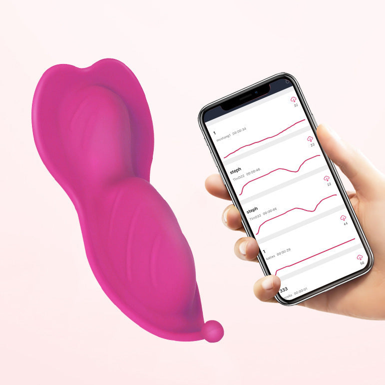 Aplicativo Remote Wear Wave Of Flowers com controle remoto sem fio para casais, com potente massagem vibratória, ideal para sexo erótico.