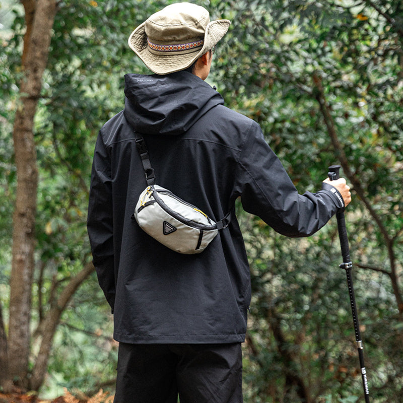 Bolsa de cintura Hikeman, para esportes ao ar livre, expande-se como mochila, leve para viagens/trilhas.
