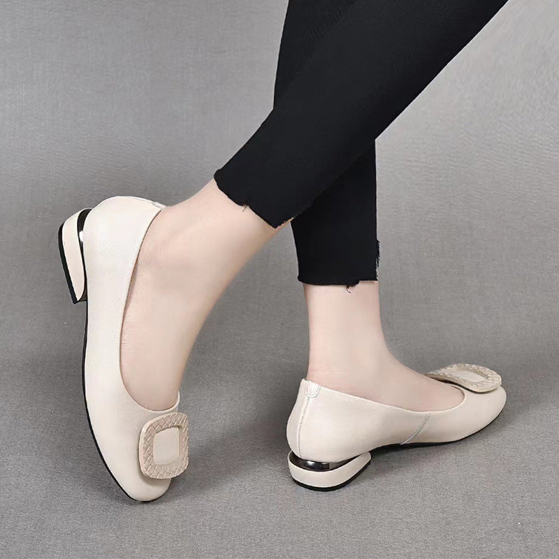 Sapatos femininos confortáveis, rasos, com salto plataforma, para mulheres de meia-idade e idosas.