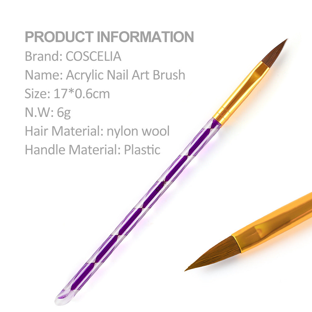 Conjunto de Pó de Cristal COSCELIA 30ml com Líquido de Cristal para Unhas Esculpidas e Alongadas - Ideal para Iniciantes