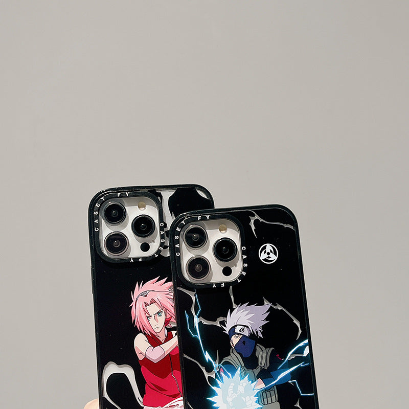Versão atualizada do Naruto, capa para iPhone 15 Pro Max, modelo 14 Pro, da marca Trendy, com capa rígida de 13/12 polegadas.