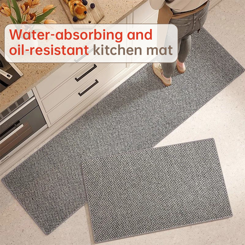 Tapete de cozinha estilo japonês, com estampa de abacaxi de alta densidade, absorvente de água e óleo, durável e antiderrapante.
