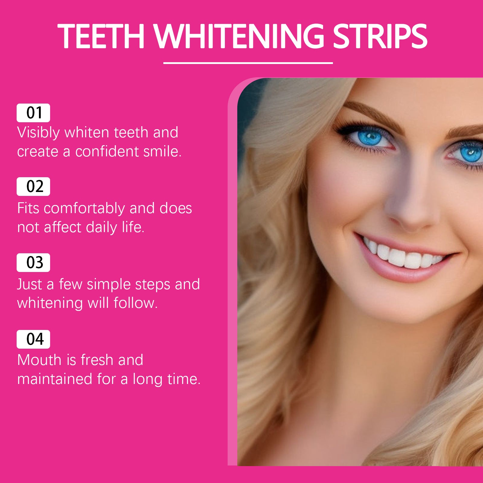 Adesivo clareador dental Oralhoe para limpeza de manchas, tártaro e dentes amarelados. Adesivo portátil para clareamento bucal.