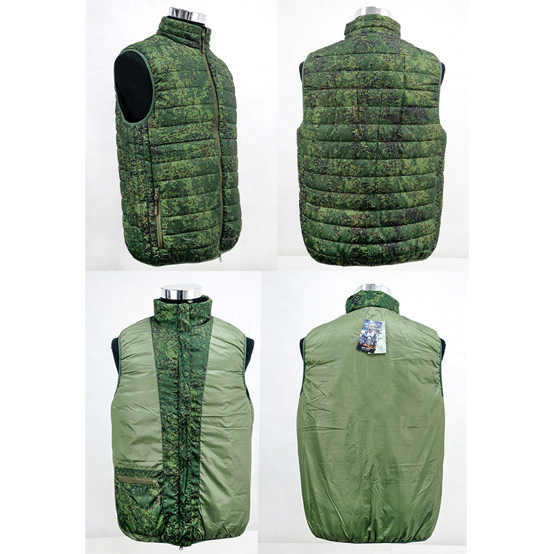 Colete Anorak Camuflado Gorka da Época da Guerra Fria - Jaqueta de Campo com Padrão Russo KLMK, Algodão Leve, Modelo Blusão de Combate Sem Mangas