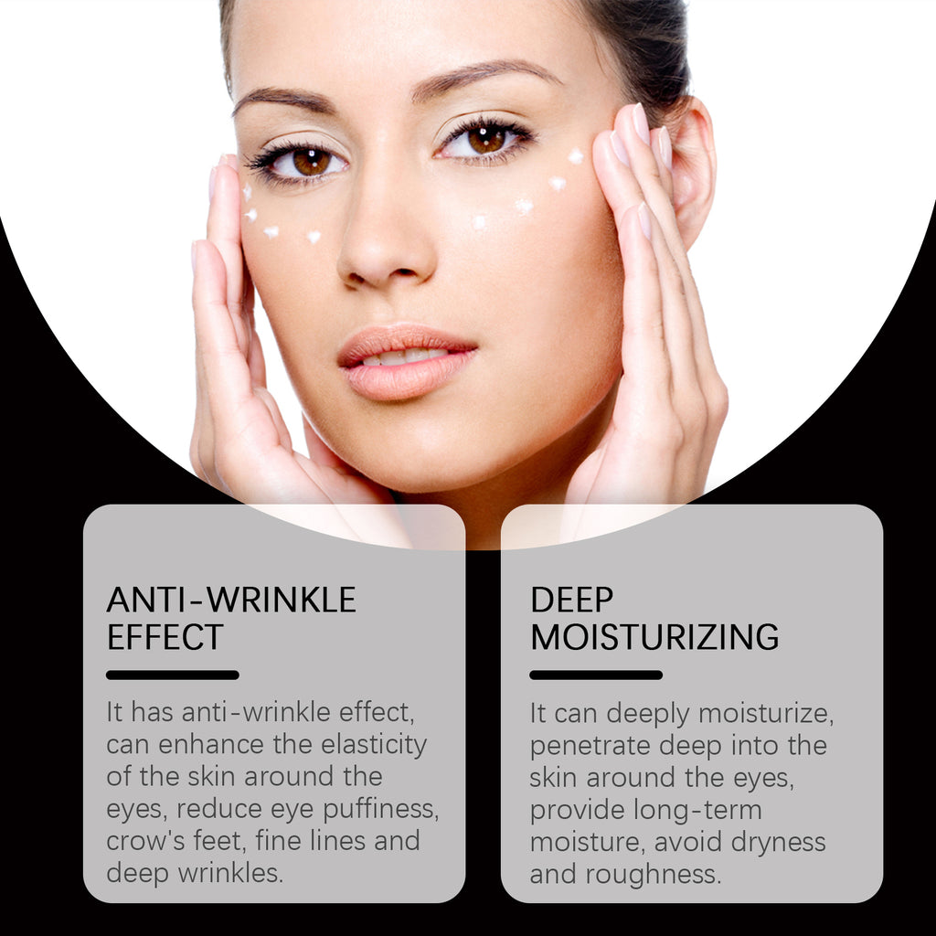 Hoygi Eye Essence Cream hidrata suavemente a pele, nutre e melhora as linhas finas ao redor dos olhos.