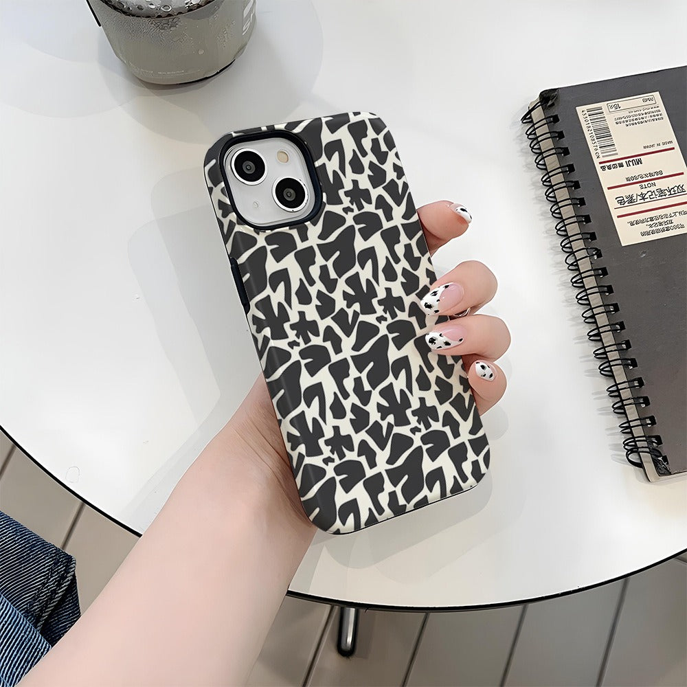 Capa de celular estampada Apple 14pm 2 em 1 com película, IP16 Pro, capa rígida feminina 12pm 15