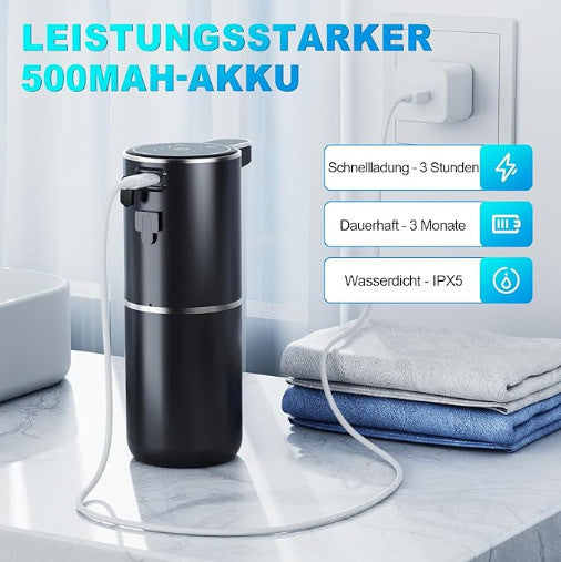 Dispensador de sabonete líquido inteligente e automático com sensor para uso doméstico - Dispensador elétrico de sabonete líquido com tecnologia sem toque.