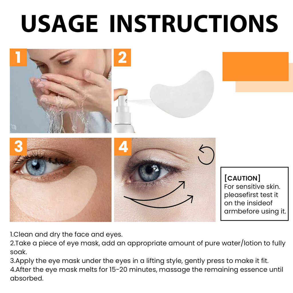 Máscara para Olhos EELHOE com Colágeno Solúvel em Água, Atenua Linhas Finas, Bolsas e Olheiras, Hidratante e Firmadora.