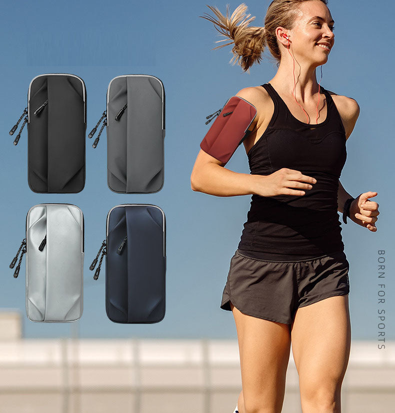Bolsa de braço para celular para corrida, unissex, bolsa transversal diagonal para ombro único, bolsa de pulso, equipamento esportivo para viagens e fitness.