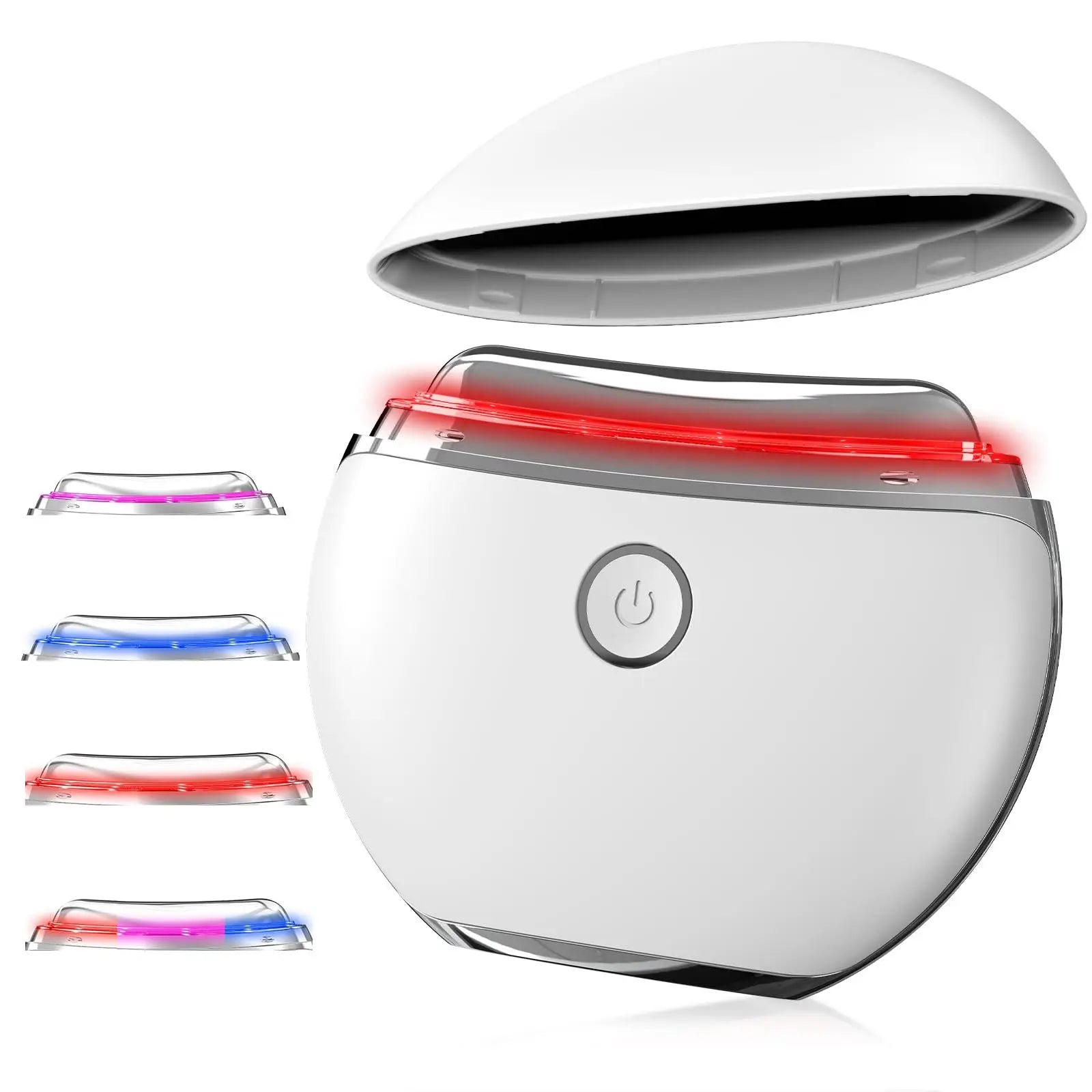 Aparelho de beleza doméstico para cuidados com a pele do rosto, raspagem elétrica, lifting facial e do pescoço com EMS (estimulação eletromagnética por microcorrente e vibração).