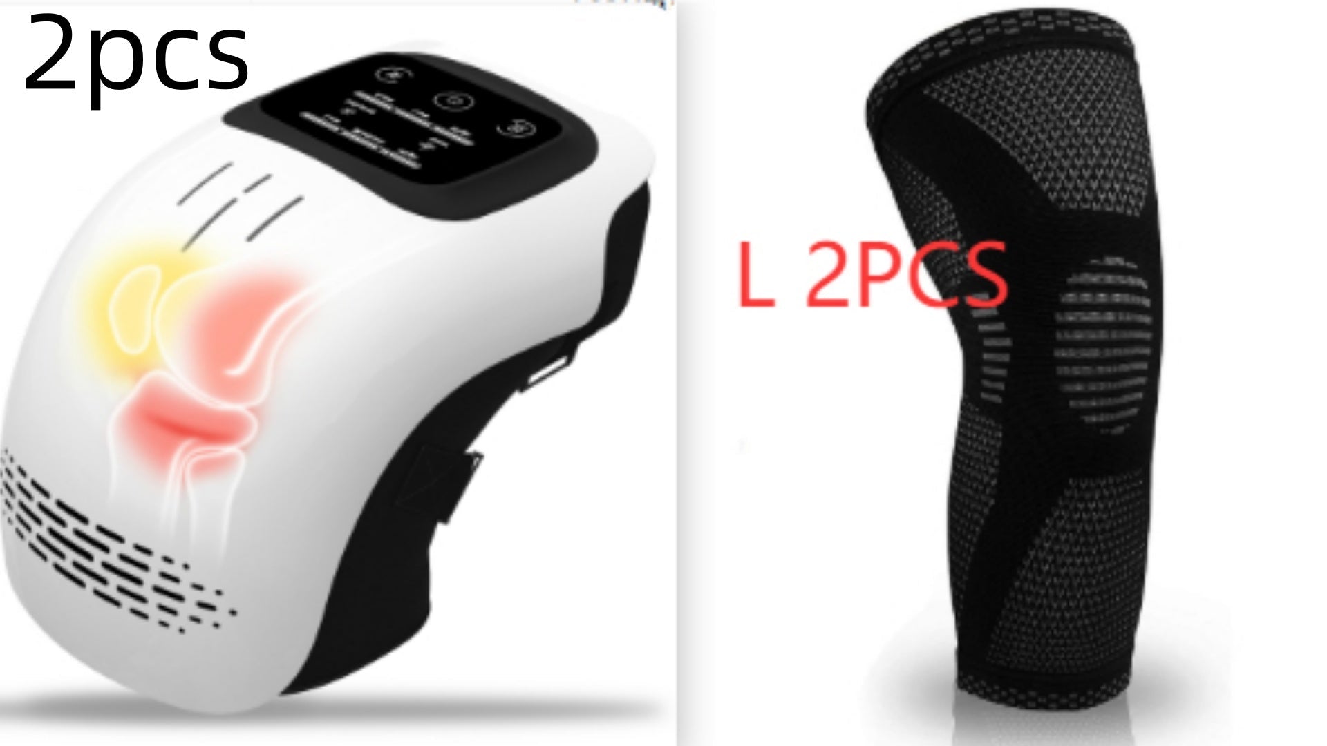 Intelligent Home Use Electric Intelligent Kneading Heating Knee Massager Rechargeable Pain Relief Infrared Laser Vibration Knee Massager - e & cj8e & cj8