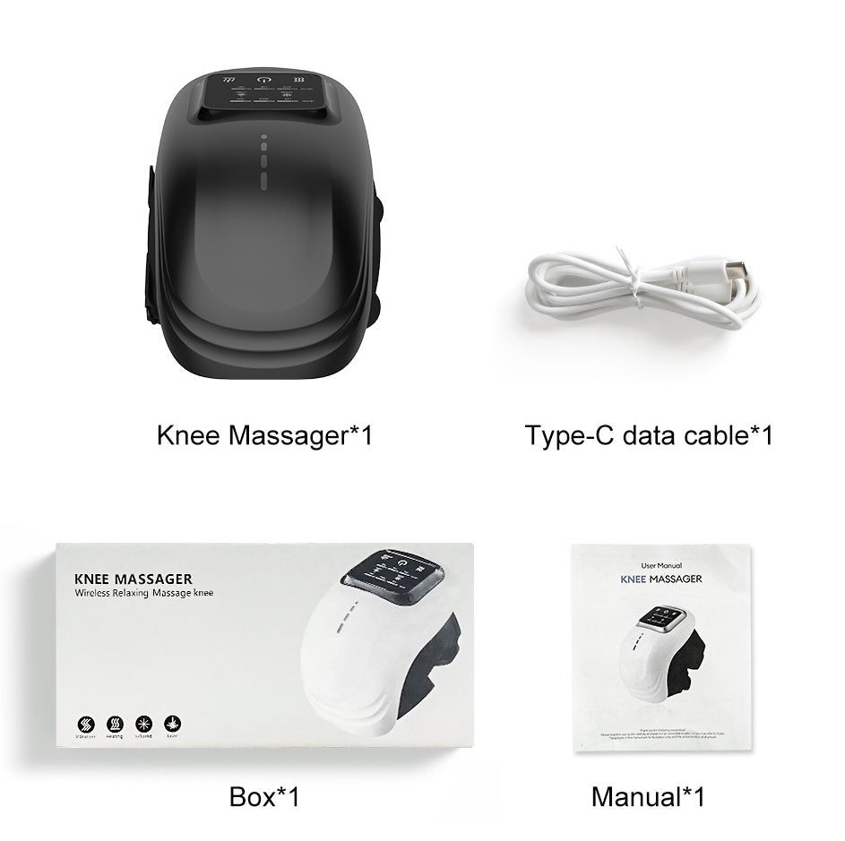 Intelligent Home Use Electric Intelligent Kneading Heating Knee Massager Rechargeable Pain Relief Infrared Laser Vibration Knee Massager - e & cj8e & cj8