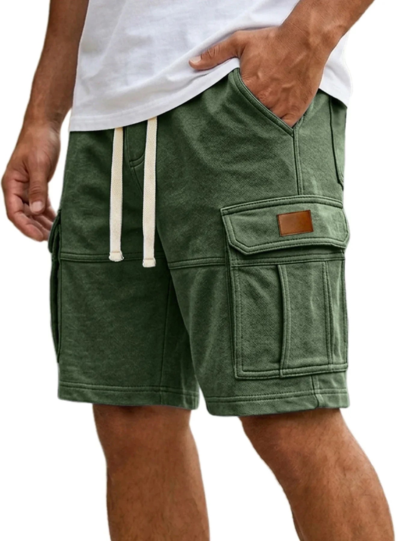 Men's Cargo Shorts With Pockets Fashion Summer Vacation Short Pants - e & cj8e & cj8