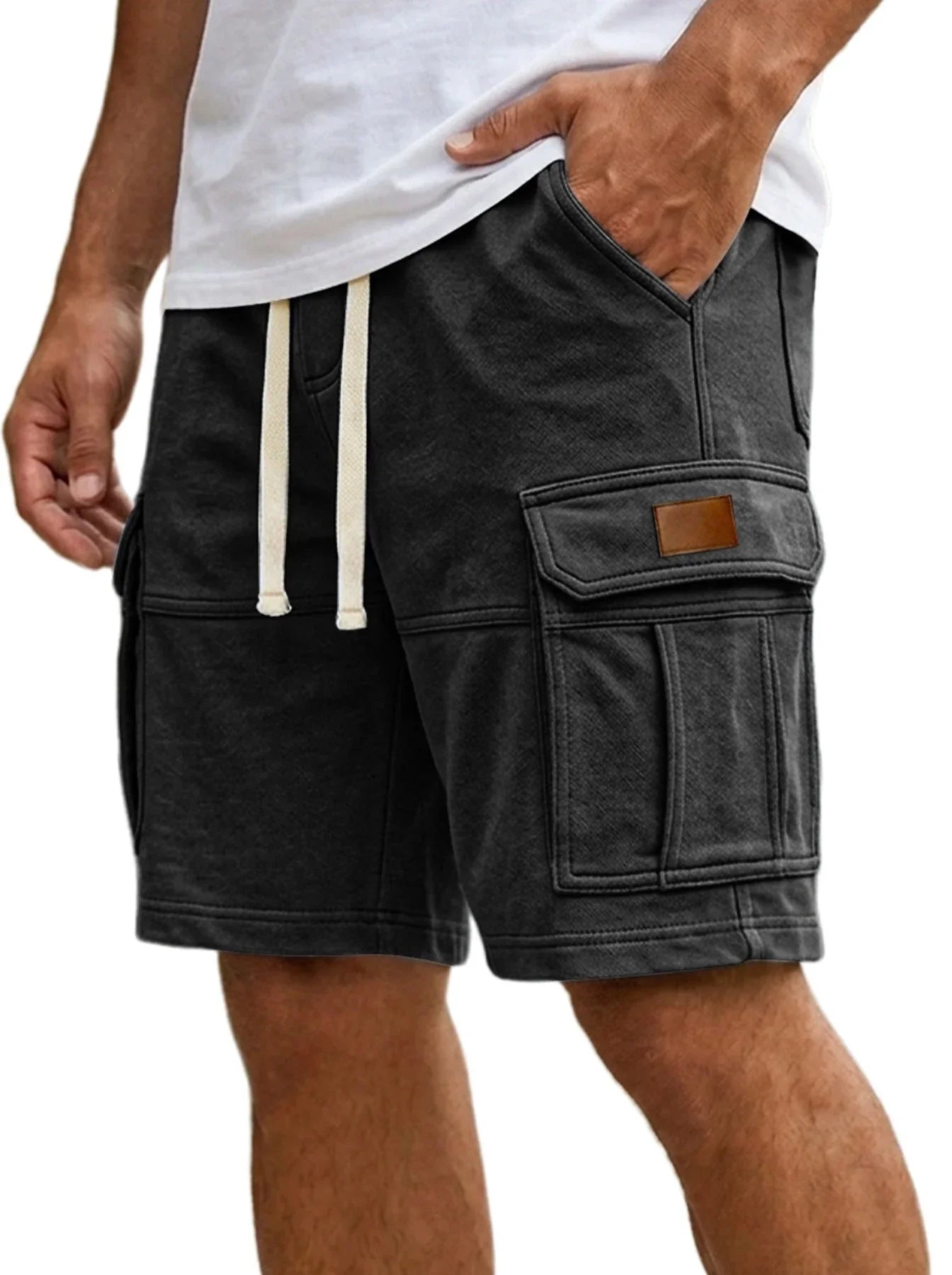Men's Cargo Shorts With Pockets Fashion Summer Vacation Short Pants - e & cj8e & cj8