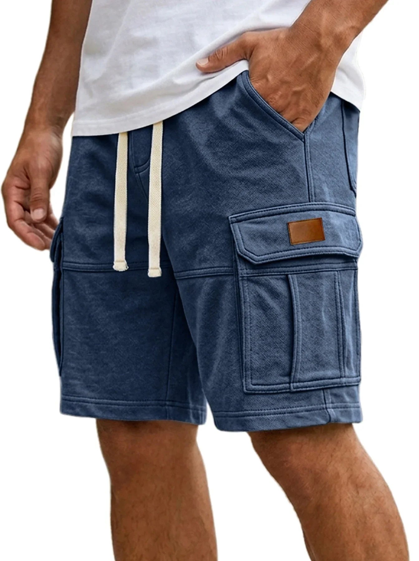 Men's Cargo Shorts With Pockets Fashion Summer Vacation Short Pants - e & cj8e & cj8