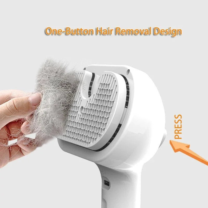 Pet Comb Self Cleaning Pets Hair Remover Brush For Dogs Grooming Tools Dematting Comb Built - in Mist Humidifier Pet Products - e & cj8e & cj8
