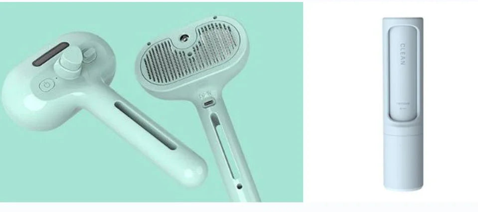 Pet Comb Self Cleaning Pets Hair Remover Brush For Dogs Grooming Tools Dematting Comb Built - in Mist Humidifier Pet Products - e & cj8e & cj8